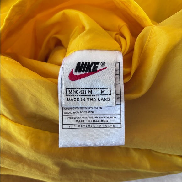 Vintage 90’s Nike Reversible Quarter Zip Windbreaker Jacket Red/Navy/Yellow M - Picture 5 of 15